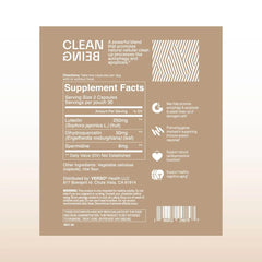 Verso Clean Being packaging 2-pack with 120-count supply for ongoing use