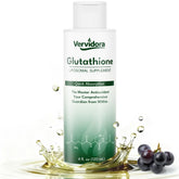 Vervidora Liposomal Glutathione bottle pouring for daily antioxidant support.