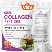 VEV Multi Collagen powder bag front view for daily use.