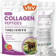 VEV Multi Collagen bottle showcases a premium blend for daily wellness.
