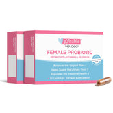 Vevoec Gynable bottle front highlights daily probiotic balance for vaginal health.