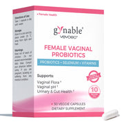 Vevoec Gynable probiotic capsules bottle for daily vaginal health and balance