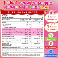 Veyttisy Kids Calcium Gummies label highlights D3, K2, and probiotics