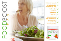 VH Nutrition FoodBoost MAX capsules close-up ready for daily appetite support.
