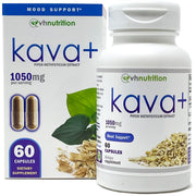 VH Nutrition KAVA+ bottle front, natural kava supplement for calm moments