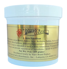 Viavi Cerate topical emollient bottle for massage and gentle skin dressing.