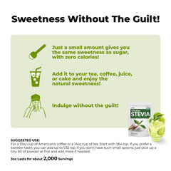 Viccoky Stevia Powder dissolving into tea for smooth sweetness