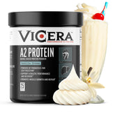VICERA A2 Protein Powder Vanilla Creme bottle for daily protein nourishment