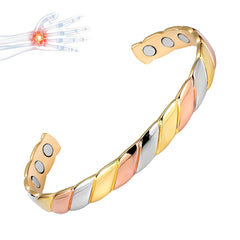 Vicmag copper bracelet with 9 magnets close-up for daily wrist support
