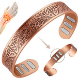 Vicmag copper bracelet Life Tree design close-up highlights premium craftsmanship for daily wear.
