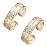 Vicmag Copper Magnetic Ring closeup shine highlights craftsmanship and radiant finish.
