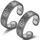 Vicmag copper magnetic ring front view with open-end design for easy wear
