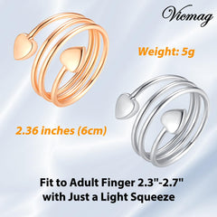 Open-end adjustable Vicmag ring for easy sizing and comfort.
