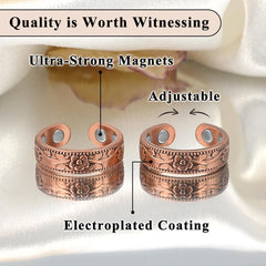 Vicmag copper magnetic ring polished finish reveals refined craftsmanship