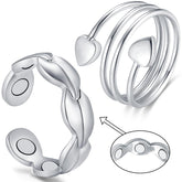 Vicmag copper magnetic ring for women in a close-up, stylish daily wear.