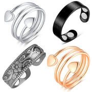 Vicmag copper magnetic ring close-up showing a polished finish and magnetic accents for everyday balance.