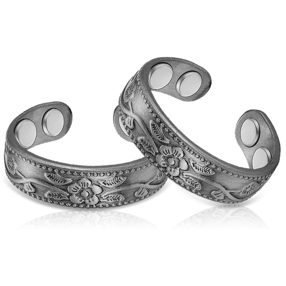 Vicmag magnetic copper ring for women with four magnets promotes daily balance on a finger.