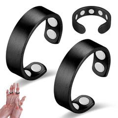 Vicmag magnetic copper rings front view showcasing minimalist style and daily wear versatility.