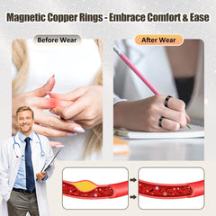 Vicmag rings side view demonstrates adjustable open-end fit for comfortable wear.