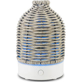 Victoria Aroma essential oil diffuser with gray rattan finish and 100ml capacity