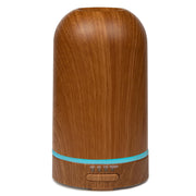 Victoria Aroma ultrasonic diffuser front view in wood brown for ambient nightstand decor.