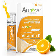 Vida Lifescience Aurora Mega-Pack packaging highlights convenient, travel-ready immune support.