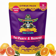Vida Sin Cruda electrolyte stick dissolving in water for rapid hydration after exercise.