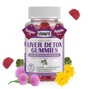VIDAVITE liver cleanse gummies in apple flavor for convenient daily liver support.