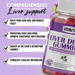 VIDAVITE milk thistle seed extract label highlights a natural liver detox support.