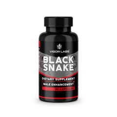 VIGOR LABS Black Snake bottle front, everyday vitality support.