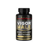 Vigor Labs' Vigor Male Multivitamin Gummies bottle front for daily vitality.