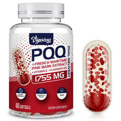 Vigorizar Pycnogeno bottle with pine bark extract label for antioxidant support.