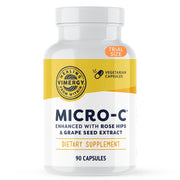 Vimergy Micro-C capsules travel-size bottle for convenient daily vitamin C