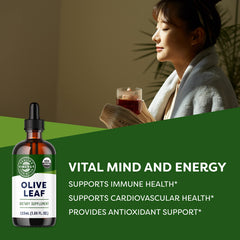 Vimergy Olive Leaf liquid drops close-up showing potency