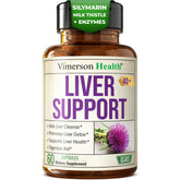 Vimerson Health Liver Support bottle with artichoke extract demonstrates gentle detox potential.