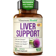 Vimerson Health liver-support artichoke extract bottle boosts gentle detox and digestion.