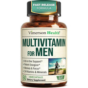 Vimerson Health Men's Multivitamin bottle for daily energy and focus.