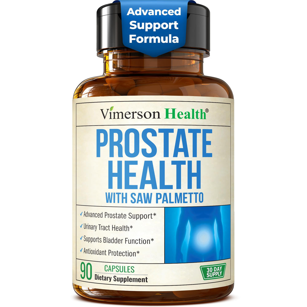 Vimerson Health Prostate Supplements bottle front label for urinary support.