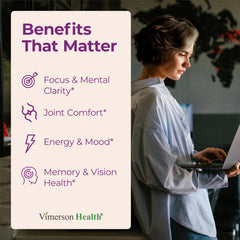 Vimerson Health saffron capsules close-up for daily use.