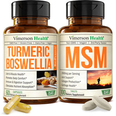 Vimerson Health turmeric-boswellia capsules for daily joint support and mobility.