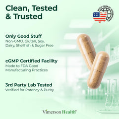 Vegan ingredients panel emphasizes glucosamine and chondroitin from plant-based sources.