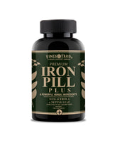 Vines Yard Iron Pill Plus bottle front promoting herbal iron support