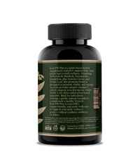Vines Yard Iron Pill Plus ingredients: yellow dock root close-up for natural iron support