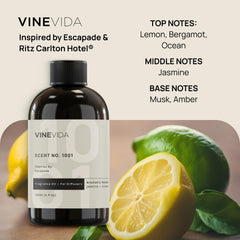 VINEVIDA diffuser for large rooms, evenly distributing calming aromas.