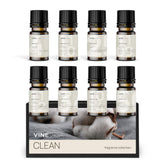 Vinevida set of 8 clean scents for candle making bottle pour offers cozy aroma options.
