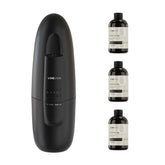 VINEVIDA waterless diffuser in black front view, compact home fragrance solution.