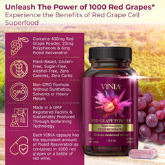 VINIA capsules closeup emphasizing convenient daily intake