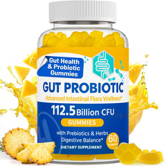 VIOAFSLSE gut-health gummies bottle-front for easy daily probiotic routine.