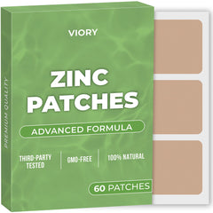 VIORY Zinc Patches pack 60 on skin for convenient daily use