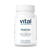 Vital Nutrients ViraCon bottle front highlighting vegan immune support formula for daily resilience.